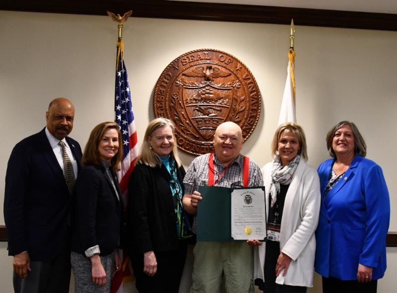 Chester County's Commissioners showed their support for Developmental Disabilities Awareness Month with the issuing of a proclamation on Tuesday, March 19.